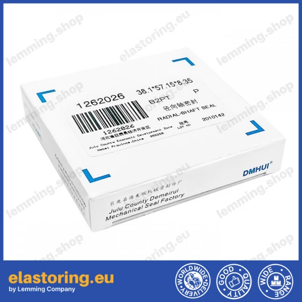 Uszczelnienie wału 38,1x57,15x8,35 B2PT PTFE+Q235 [M35969]